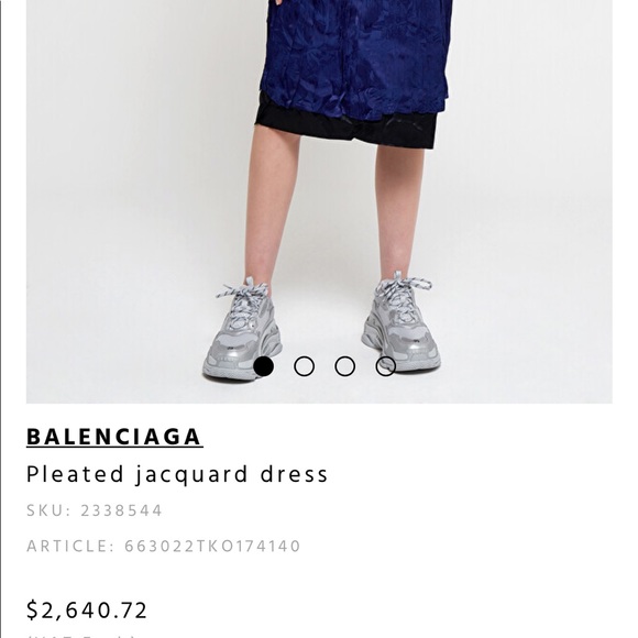 70s-80s Vintage Donna Morgan Blue Velvet V-neck Sequin Shoulder Dress - Picture 15 of 15